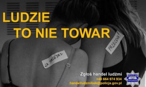 zdjęcie przedstawia plakat promocyjny akcji Ludzie to nie towar