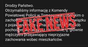 plakat  z napisem fake news