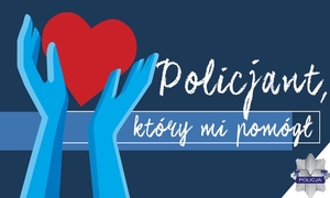 plakat policjant, który mi pomógł