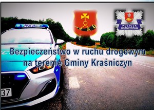 plakat debaty z tematem Bezpieczeństwo w ruchu drogowym na terenie gminy Kraśniczyn