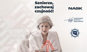 plakat &quot;cyberbezpieczny senior&quot;