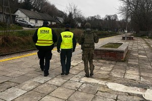 wspólny patrol funkcjonariuszy Policji, Służby ochrony Kolei i Wojska Obrony Terytorialnej