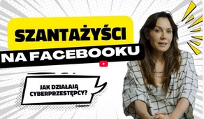 grafika z napisem szantaż na facebooku