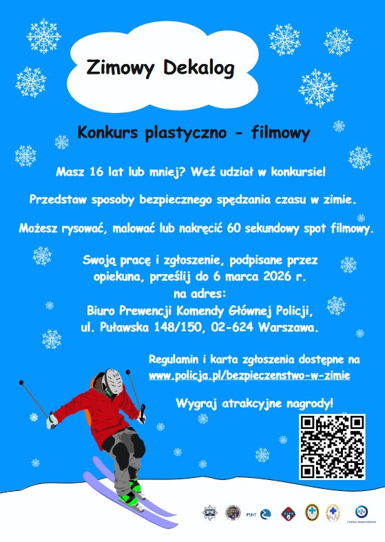 plakat zimowy dekalog