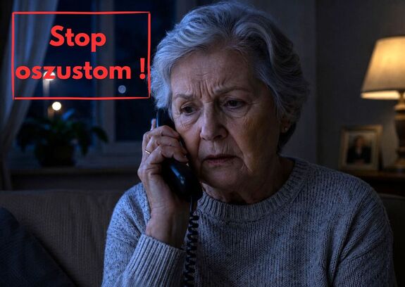 Seniorka rozmawiająca przez telefon