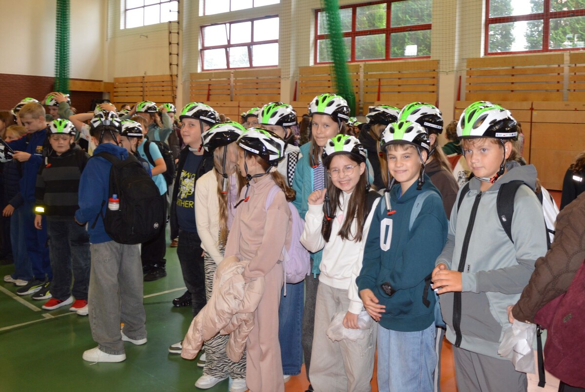 Kask dla młodych rowerzystów w Krasnymstawie