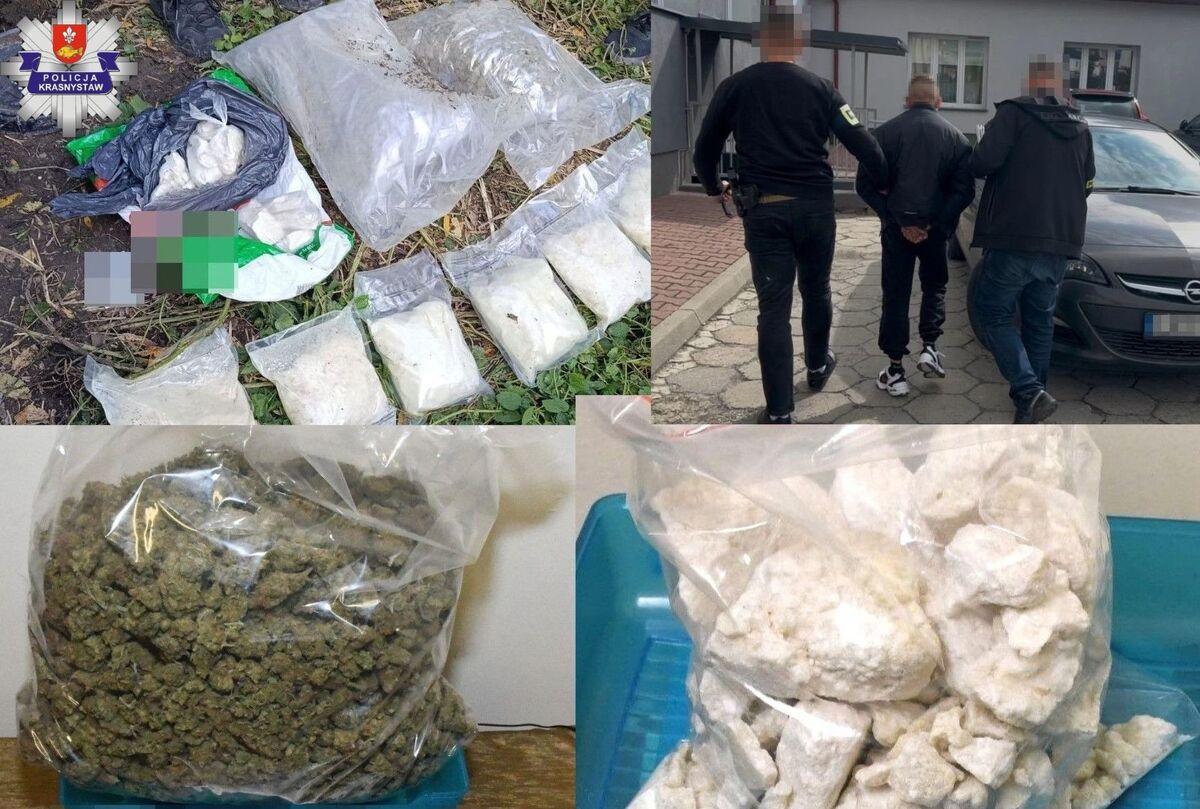 12 kg narkotyków zakopanych w ziemi ujawnili krasnostawscy kryminalni